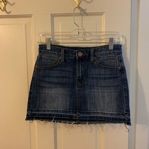 F21 jean skirt
